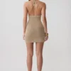 Renesmay Lurex Halter Mini Dress – Gold Renesmay Lurex Halter Mini Dress – Gold