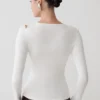 Ricky Knit Long Sleeve Longline Top – Ivory Ricky Knit Long Sleeve Longline Top – Ivory