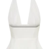 River Halter Neck Sleeveless Top – White