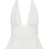 River Halter Neck Sleeveless Top – White