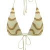 Robyn Beaded Triangle Bikini Top – Sage