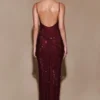 Roisin Diamante Maxi Dress – Mahogany Roisin Diamante Maxi Dress – Mahogany