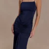 Roisin Slinky Maxi Dress – Navy Roisin Slinky Maxi Dress – Navy