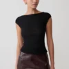 Romana Short Sleeve Mesh Top – Black Romana Short Sleeve Mesh Top – Black