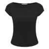Romana Short Sleeve Mesh Top – Black Romana Short Sleeve Mesh Top – Black