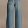 Romi Mid Rise Wide Leg Jeans – Faded Mid Blue Romi Mid Rise Wide Leg Jeans – Faded Mid Blue
