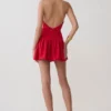 Rory Halter Mini Knit Dress – Red Rory Halter Mini Knit Dress – Red