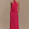 Rosalia Cowl Neck Maxi Dress – Raspberry Rosalia Cowl Neck Maxi Dress – Raspberry