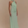 Rosalia Cowl Neck Maxi Dress – Sage Rosalia Cowl Neck Maxi Dress – Sage