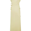 Rosalie Floral Chiffon Maxi Dress – Pastel Lemon Rosalie Floral Chiffon Maxi Dress – Pastel Lemon