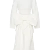 Rosanna Suiting Bow Mini Dress – Ivory
