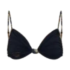 Rosmunda Ruched Bikini Top – Green Fluid Reverie Print
