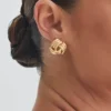 Rowan Knotted Earrings – Gold Rowan Knotted Earrings – Gold