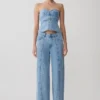 Roy Mid Rise Wide Leg Denim Jeans – Classic Blue Roy Mid Rise Wide Leg Denim Jeans – Classic Blue