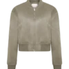 Rudy Suede Bomber Jacket – Sand
