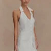 Ruth Cotton Halter Mini Dress – Ivory Ruth Cotton Halter Mini Dress – Ivory
