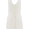 Ruth Cotton Halter Mini Dress – Ivory Ruth Cotton Halter Mini Dress – Ivory