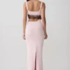 Ruvic Knit Maxi Beaded Dress – Baby Pink Ruvic Knit Maxi Beaded Dress – Baby Pink