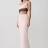 Ruvic Knit Maxi Beaded Dress – Baby Pink Ruvic Knit Maxi Beaded Dress – Baby Pink