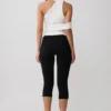 Sable Crossover Crepe Halter Top – White Sable Crossover Crepe Halter Top – White