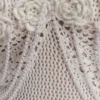Samantha Crochet Midi Dress With Flowers – Ivory