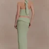 Samira Knit Wired Maxi Skirt – Pastel Green Samira Knit Wired Maxi Skirt – Pastel Green