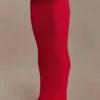 Samira Knit Wired Maxi Skirt – Red Samira Knit Wired Maxi Skirt – Red