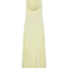 Santal Floral Chiffon Halter Maxi Dress – Lemon