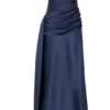 Sarah Strapless Maxi Dress With Waist Tie – Navy Sarah Strapless Maxi Dress With Waist Tie – Navy
