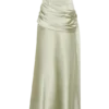 Sarah Strapless Maxi Dress With Waist Tie – Sage