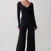 Sari Long Sleeve Modal Top – Black