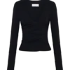 Sari Long Sleeve Modal Top – Black