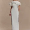 Sariya Sculptural Maxi Dress – White Sariya Sculptural Maxi Dress – White