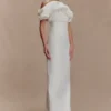 Sariya Sculptural Maxi Dress – White Sariya Sculptural Maxi Dress – White