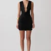 Scarlet Slinky Cowl Mini Dress – Black Scarlet Slinky Cowl Mini Dress – Black