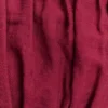 Scottie Shirred Linen Bandeau – Wine