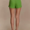 Scout Linen Belted Shorts – Green Scout Linen Belted Shorts – Green