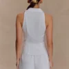 Scout Sleeveless Linen Shirt – White Scout Sleeveless Linen Shirt – White