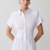Selma Short Sleeve Linen Shirt – White Selma Short Sleeve Linen Shirt – White