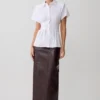 Selma Short Sleeve Linen Shirt – White Selma Short Sleeve Linen Shirt – White