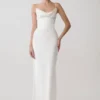 Seraphine Corset Satin Maxi Dress – Ivory