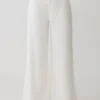 Shae Wide Leg Denim Jeans – White