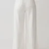 Shae Wide Leg Denim Jeans – White