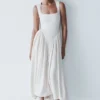 Sharon Scuba Jersey Midi Dress – Ivory Sharon Scuba Jersey Midi Dress – Ivory