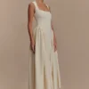 Sharon Scuba Jersey Midi Dress – Ivory Sharon Scuba Jersey Midi Dress – Ivory