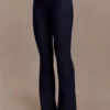 Shelly Flared Denim Jeans – Washed Indigo Blue