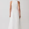 Sienna Button Down Maxi Dress – White Sienna Button Down Maxi Dress – White