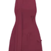 Skyler Suiting Embroidered Mini Dress – Wine