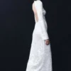Sofia Long Sleeve Sequin Maxi Dress – White Sofia Long Sleeve Sequin Maxi Dress – White