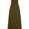 Sofie Pintuck Linen Maxi Dress – Khaki